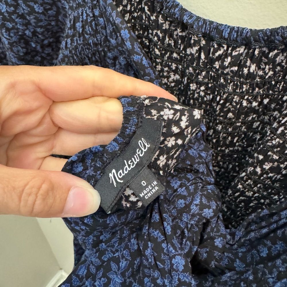 Madewell Petite Lucie Tie-Back Long-Sleeve Jumpsuit in Carmine Floral - Picture 8 of 12